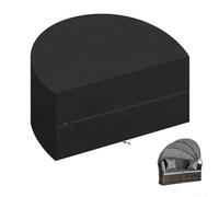 Copertura per sdraio da esterno resistente con rivestimento impermeabile in PU e cuciture rinforzate per proteggere mobili da giardino contro pioggia e vento (205 x 110 x 80 cm)