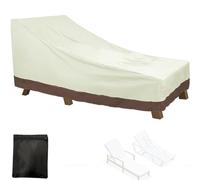 Copertura per Sdraio da Giardino, Impermeabile Coperture Protettiva per Lettini Prendisole con Coulisse, 210D Oxford Copri Protezione per Sedia a Sdraio per Terrazzo Piscina (Size:198*90*41/84cm,Color