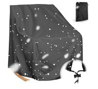 Copertura per Sedia a Dondolo, 210D Oxford Copri da Giardino per Poltrona Oscillante, Impermeabile Coperture Protettiva per Sedia a Sdraio per Soggiorno (Size:420D：70*97*99cm,Color:Nero)