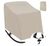 Copertura per Sedia a Dondolo, 210D Oxford Copri da Giardino per Poltrona Oscillante, Impermeabile Coperture Protettiva per Sedia a Sdraio per Soggiorno (Size:420D：70*97*99cm,Color:Beige)