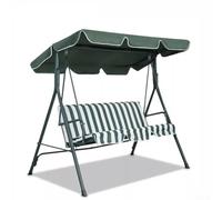 Copertura per sedia a dondolo da patio, copertura di ricambio impermeabile in tessuto Oxford 210D, striscia antipioggia, angoli rinforzati, adatta per 3 posti, giardino esterno, 164 x 114 x 15 cm