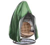 Copertura per sedia a dondolo Egg, Altalena da esterno, sedia sospesa, guscio d'uovo, copertura antipolvere for giardino e cortile(Green,230x200CM)