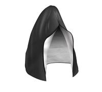 Copertura per sedia a dondolo Egg, Coperture for altalena antivento con cerniera e fibbia, resistenti alle intemperie for esterni(Black,115x190CM)