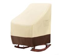 Copertura per sedia a dondolo per uso esterno, realizzata in tessuto Oxford impermeabile con caratteristiche antivento e coulisse regolabile per una vestibilità personalizzata (210D)