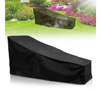 Copertura per sedia a sdraio da giardino, resistente alle intemperie, 210 x 75 x 80/40 cm, tessuto Oxford 210D, impermeabile, antivento, antipolvere, resistente ai raggi UV, copertura per sedia a