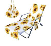 Copertura per sedia a sdraio da piscina, 200 x 73 cm, in microfibra