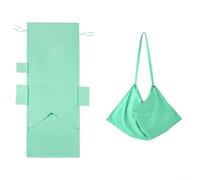 Copertura per sedia a sdraio in microfibra con tasche laterali, morbida, ad asciugatura rapida, antiscivolo, per sedie a sdraio, pieghevole e portatile, per mobili da giardino, 210 x 76 cm (verde