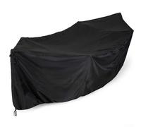 Copertura per sedia a sdraio in tessuto Oxford, resistente all'acqua 600D, protezione per mobili da esterni, per dondolo e sdraio, nero, 381 x 150 x 79 cm