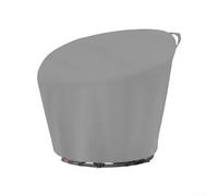 Copertura per sedia da esterno per sedie Papasan rotonde e con piattino, in vimini da 120 x 46 x 89 cm, 132 x 51 x 89 cm, resistente, impermeabile, tessuto Oxford 210D con cassetto (grigio, 120 x 46 x