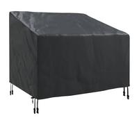 Copertura per sedia da giardino 96 x 79 x 74 cm Tessuto Oxford 210D nero | Impermeabile, resistente ai raggi UV, sistema a clip, nessun montaggio, rettangolare, nero, tessuto Oxford 210D