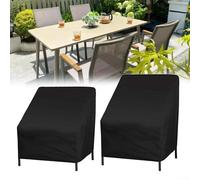 Copertura per sedia da giardino Oxford 210D, 30 x 25 x 5 cm, resistente ai | Blocca i dannosi raggi UV, previene lo sbiadimento, mantiene l'integrità della sedia, misura 30 x 25 x 5 cm, finitura nera