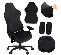 Copertura per sedia da gioco, 4 pezzi, per sedia da gioco, elasticizzata, con copertura per braccio, copertura posteriore della sedia, copertura per sedia da gioco, copertura per sedia da gioco,