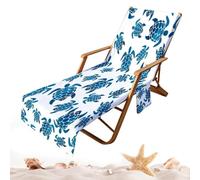 Copertura per sedia da salotto, 210 x 75 cm, in microfibra, ad asciugatura | Telo da spiaggia con tasche, 210 x 75 cm, per esterni, patio, giardino, prato, cortile, hotel, spiaggia, prendere il sole