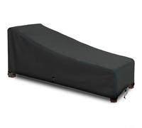 Copertura per sedia da salotto da esterni, resistente, impermeabile, in tessuto Oxford nero, adatta per chaise longue da patio, dimensioni 162 x 70 x 76 cm, 198 x 71 x 71 cm, per giardino e uso a