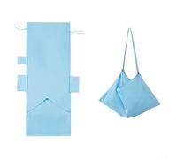 Copertura per sedia da spiaggia in microfibra con tasche laterali per riporre oggetti in modo sicuro e lacci antiscivolo, si adatta alla maggior parte delle sedie a sdraio in piscina o patio (blu)