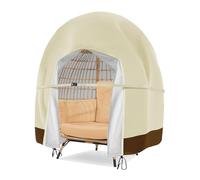 Copertura per Sedia Sospesa da Giardino Impermeabile, 420D Oxford antipolvere Copertura della Sedia Dondolo, Patio Hanging Altalene Chair Cover (Beige)