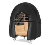 Copertura per Sedia Sospesa da Giardino Impermeabile, 420D Oxford antipolvere Copertura della Sedia Dondolo, Patio Hanging Altalene Chair Cover (Noir)