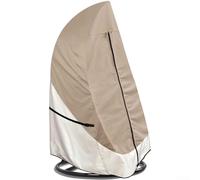 Copertura per sedia sospesa in tessuto Oxford 420D con staffa resistente al vento, progettata per sedie a uovo da giardino per proteggere i mobili dai danni esterni (230 x 200 cm)