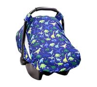 Copertura per seggiolino auto, parasole per bambini, design antivento e a prova di calcio, finestra a strati per viaggi, uso esterno, aereo, passeggini, blu e bianco