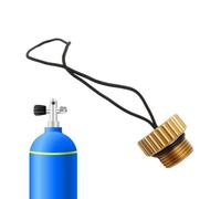 Copertura per serbatoio - alluminio aeronautico, tappo antipolvere DIN, leggero, resistente alla ruggine, tappo di protezione filettato, per immersioni, bombole subacquee, esplorazione subacquea