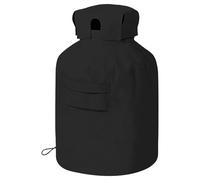 Copertura per serbatoio del gas da 9,1 kg, in tessuto Oxford nero, impermeabile e protezione per tutte le stagioni per barbecue, riscaldatori e attrezzature da esterno, 36 x 55 cm