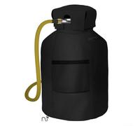 Copertura per serbatoio di propano da 9,1 kg, copertura per bombola del gas, resistente e impermeabile, in tessuto Oxford 210D, con presa d'aria, colore nero
