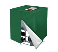 Copertura per serbatoio IBC 1000L, copertura protettiva nera per contenitore IBC con cerniera, copertura impermeabile antipolvere per serbatoio dell'acqua all'aperto, 120 x 100 x 116 cm (verde)
