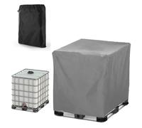 Copertura per Serbatoio IBC , 210D Oxford 1000 /300/600/800lt Resistente Coperchio per Cisterna ，Antipolvere Coperture per Protettiva per Cisterna Acqua Barile di Pioggia(Size:1000L:120*100*116cm,Col