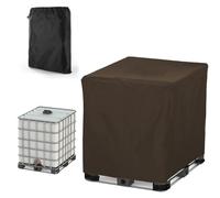 Copertura per Serbatoio IBC , 210D Oxford 1000 /300/600/800lt Resistente Coperchio per Cisterna ，Antipolvere Coperture per Protettiva per Cisterna Acqua Barile di Pioggia(Size:1000L:120*100*116cm,Col