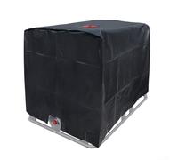 Copertura per serbatoio IBC argento per contenitore d'acqua da 1000 l, protezione in lamina isolante 210D con alette, scudo resistente alle intemperie per archiviazione all'aperto, 120 x 100 x 116 cm