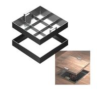 Copertura per serbatoio settico quadrato resistente con telaio a T Coperchio rettangolare invisibile per pozzetto per installazione in calcestruzzo da parcheggio 22x22in