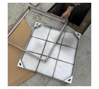 Copertura per serbatoio settico resistente, in acciaio inox, guarnizione per pulizia delle acque reflue, per aree in calcestruzzo o erba, facile installazione