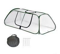 Copertura per serra con porta arrotolabile con cerniera per file da giardino, supporta la semina precoce e il raccolto tardivo e protegge dagli stress ambientali (verde)