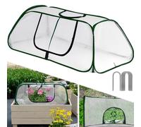 Copertura per Serra Copri Piante in PE con Porta Cerniera Avvolgibile per Giardi