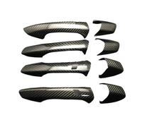 Copertura per Serratura portiera Auto, per Benz ABCE GLA GLK CLA W218 W212, Rivestimento Adesivo per Maniglia Esterna della portiera in Vera Fibra di Carbonio (E)