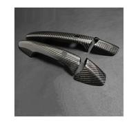 Copertura per Serratura portiera Auto, per Benz ABCE GLA GLK CLA W218 W212, Rivestimento Adesivo per Maniglia Esterna della portiera in Vera Fibra di Carbonio (E)