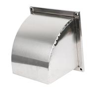 Copertura per sfiato a Parete in Acciaio Inossidabile Quadrato da 6 Pollici - Sfiato per Condotto Esterno Resistente con Rete Protettiva per Una Migliore Ventilazione (10 Pollici), Design re