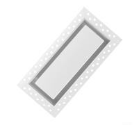 Copertura per sfiato da parete in alluminio per aperture di ventilazione del muro a secco, griglia del registro dell'aria con caduta di pressione bilanciata e capacità di carico (10,2 x 25,4 cm)