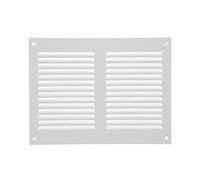 Copertura per sfiato dell'aria bianca da 20 x 15 cm, per soffitto e parete laterale, HVAC, con schermo protettivo contro gli insetti (200 x 150 mm, bianco)
