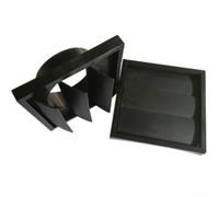 Copertura per sfiato di scarico realizzata per prese d'aria per asciugatrice e HVAC con design a feritoia che promuove l'efficienza del flusso d'aria e il blocco, l'ingresso di uccelli e pioggia