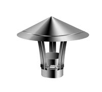 Copertura per sfiato in acciaio inossidabile, Cappello del camino in acciaio inossidabile argento 80-300 mm(220mm/8.66in)