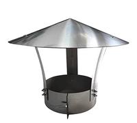 Copertura per sfiato in acciaio inossidabile, Cappuccio for camino in acciaio inossidabile 304, antipioggia, antivento, 70-300 mm(260mm/10.23in)