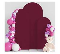 Copertura per Sfondo ad Arco 1PC 7.2FT Copertura for arco nuziale in spandex con supporto aderente, parte superiore rotonda, for festa di compleanno(Color 1,5FT (65x150cm))