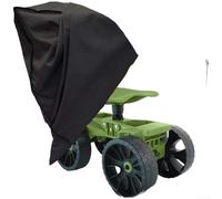 Copertura per sgabello da giardino resistente alle intemperie, con fibbie a sgancio rapido per una vestibilità sicura contro vento e pioggia, colore nero (PVC 600D)