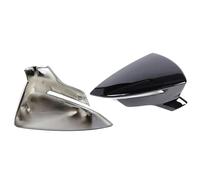 Copertura per specchietto retrovisore dell'auto, 2 pezzi, ricambio per Seat Leon Mk3 5f St Fr Cupra Ibiza Mk5 Arona Kj7 2017-2020 Cap Add On (motivo carbonio) (nero lucido)