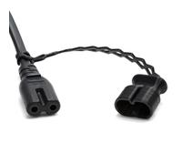 Copertura per spina dispositivo C7 C8, presa rapida e sicura, protezione per presa dispositivi, protegge presa da spruzzi d'acqua, trucioli di polvere, polvere (spina dispositivo C7 + maniglia +