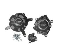 Copertura per statore motore Crash per R3 2015-2023 per R25 2013-2022 per R125 2014 per MT-03 2016-2023 copertura di protezione motore effetto carbonio