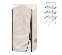 Copertura per stendino a 3 livelli, impermeabile, antivento e resistente ai raggi UV, realizzata in tessuto Oxford 500D, migliora l'efficienza dell'asciugatrice riscaldata e riduce il tempo di