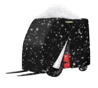 Copertura per stoccaggio del carrello elevatore - Protezione resistente con striscia riflettente con porta con cerniera, protezione della cabina del carrello elevatore | Struttura di carico per lo sto