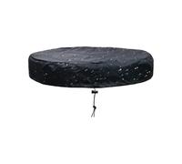 Copertura per tamburo da gallone, protezione antipolvere per tutte le stagioni, protezione per esterni, resistente, per cortile, giardino, patio, portico e , 150 x 9 cm, nero